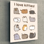 Cuadro Simple I love Kitties