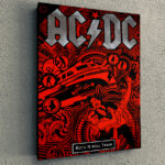 Cuadro Simple AC DC Rock n Roll Train