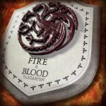 Decorativo Cuadro Cartel Fire and Blood Targaryen