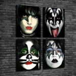 Cuadro Cuadriptico Kiss