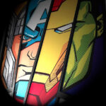 Cuadro Irregular Avenger faces - Imagen 3