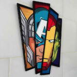 Cuadro Irregular Avenger faces - Imagen 4