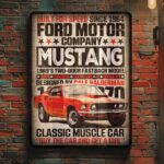 Cuadro Cartel Ford Mustang