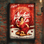 Cuadro Cartel Nuka Cola Fallout